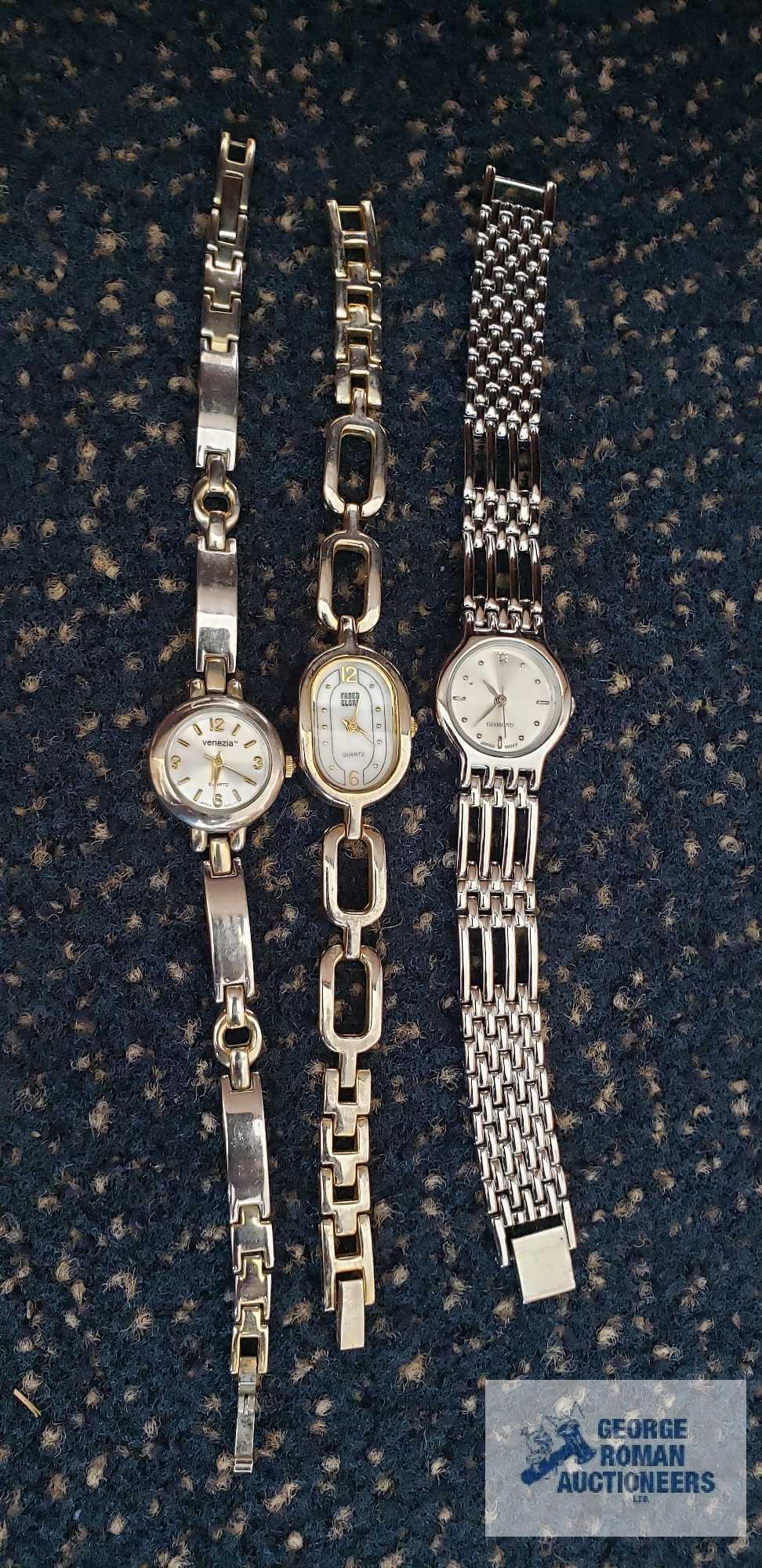 Five watches including Relic, Rumours, Venezia, Faded Glory, and Diamond