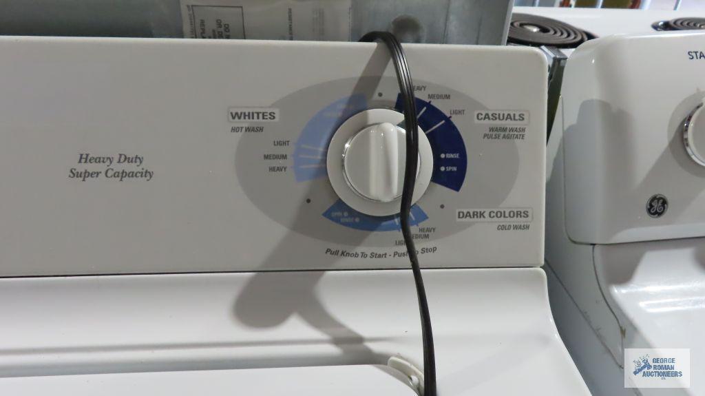 GE super capacity washer, model number WHDSR209D6WW