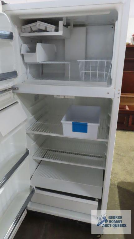 GE refrigerator, model number TBX16SASFLWH