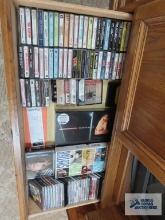 Variety of CDs and audio tapes