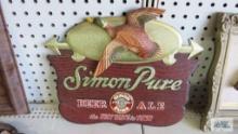 Simon Pure beer sign