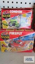 Condor and Firefly toy vehicles