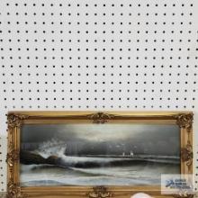 Vintage chalk water picture