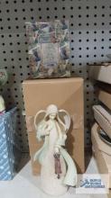 Foundations prayer angel and Cherished Teddies figurine