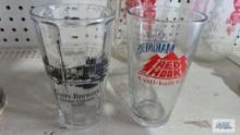 Coors and Red Hook beer glasses