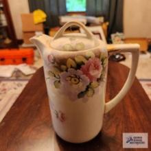 Nippon hand-painted chocolate pot