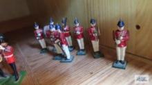 Toy military band figures