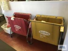 (2) MULTIBAG LAUNDRY CARTS