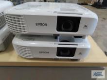 Two Epson W49 projectors. No power cables.