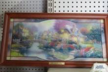 Thomas Kinkade, Lamplight Lane print