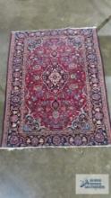 Throw rug. 5 ft by 3-1/2 ft