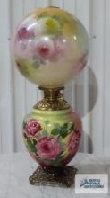 Rayo A.B. Co. Gone with the Wind style oil lamp. 28 in. tall.