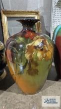 Weller Louwelsa vase. number 77. Has crack on bottom.