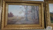 M. D. Williams oil on canvas painting. Frame measures 46 in. by 32 in.