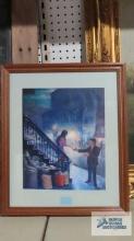 Copy of a Clyde Singer painting. Date night. Frame measures 16 in. by 19 in.
