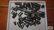 Lot of assorted Apex sockets and extensions