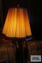 Brass floor lamp