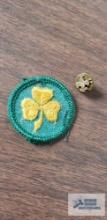 Girl Scout patch and pin