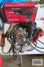 vintage drill, Craftsman 3/8 inch drill soldering gun and solder