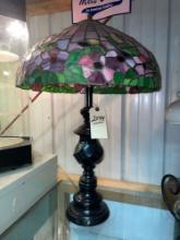 Vintage Stained Glass Lamp