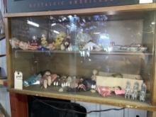 Hanging Display Case w/ Antique Toys