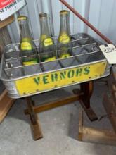 Metal Vintage Vernors Bottle Carrier