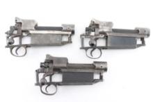 Lot of 3 Remington M1917 Actions