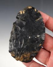 3 3/4" Coshocton Flint Paleo Knife found in Perry Co.,Ohio. Ex. Bryan Donaldson, Billy Hillen.