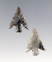 Nice pair of Gempoints made from Obsidian. Both were found near the Mid-Columbia River
