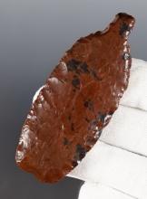 3 1/16" Pipe Drill - Mahogany Obsidian. Found by S. Mahob, Santa Clara Co., California.