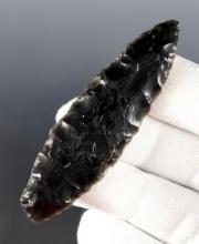 2 15/16” Cascade - Obsidian. Found by Tyler Bodle, Bodle Family Ranch, Klamath Co., Oregon.