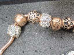 2 Danbury Mint Bracelets and 1 Pair of Danbury Mint Earrings