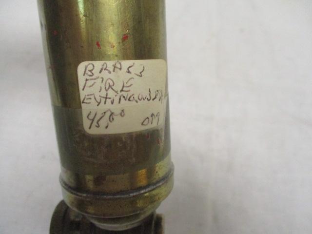 Brass Fire Extinguisher (5 1/2"), 2 Railroad Deflectors, &