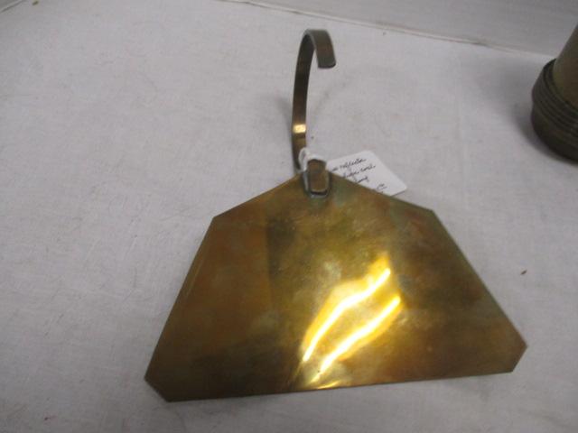 Brilliant Search Mfg. Co. Coal Miner's Helmet Light & Brass Reflector