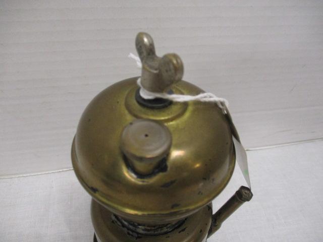 Brilliant Search Mfg. Co. Coal Miner's Helmet Light & Brass Reflector