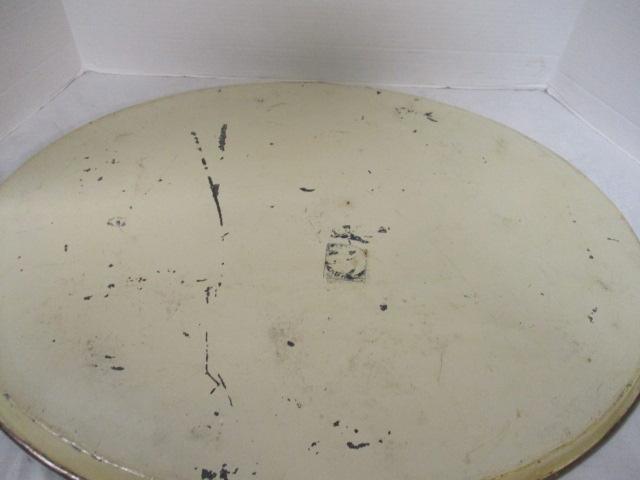 Large Yellow French Antique Tole Tray
