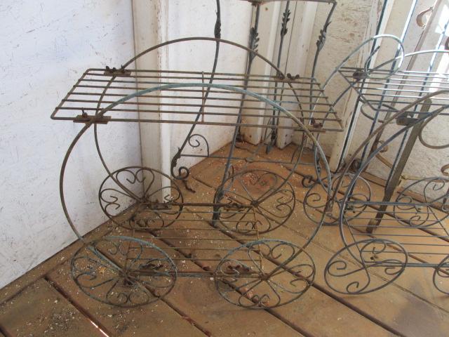 Six Metal Plant Stands