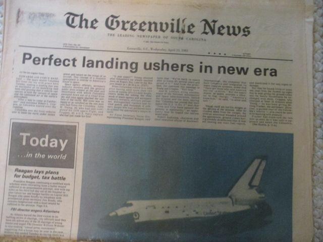 Astronaut and Space Shuttle Newspapers