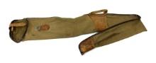 Vintage Bauer Bros Moose Brand Shotgun/Rifle Canvas Case with Leather Straps