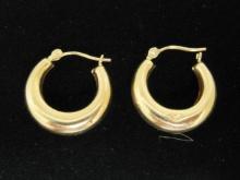 14k Rose Gold hoop Earrings