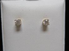 14k Gold Diamond Stud Earrings- 1/4 Carat