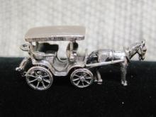 Sterling Silver Horse Drawn Buggy Charm by Danecraft