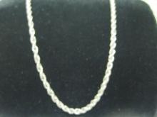 24" Sterling Silver Rope Chain