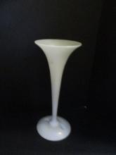 Satin Glass Trumpet Styled Vase