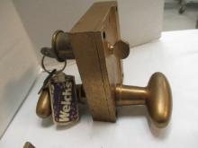 Vintage Brass Door Lock Sets