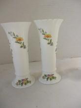 Aynsley 'Cottage Garden' (PR) China Vases
