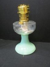 Jadeite Base Oil Lamp