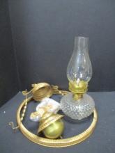 Hanging Pull Chain Oil Lamp Set