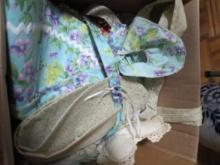 Vintage Hand Sewn Aprons, Bonnets and Embroidered Doilies