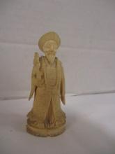Pre Ban Carved Ivory Chinese Emperor Figure